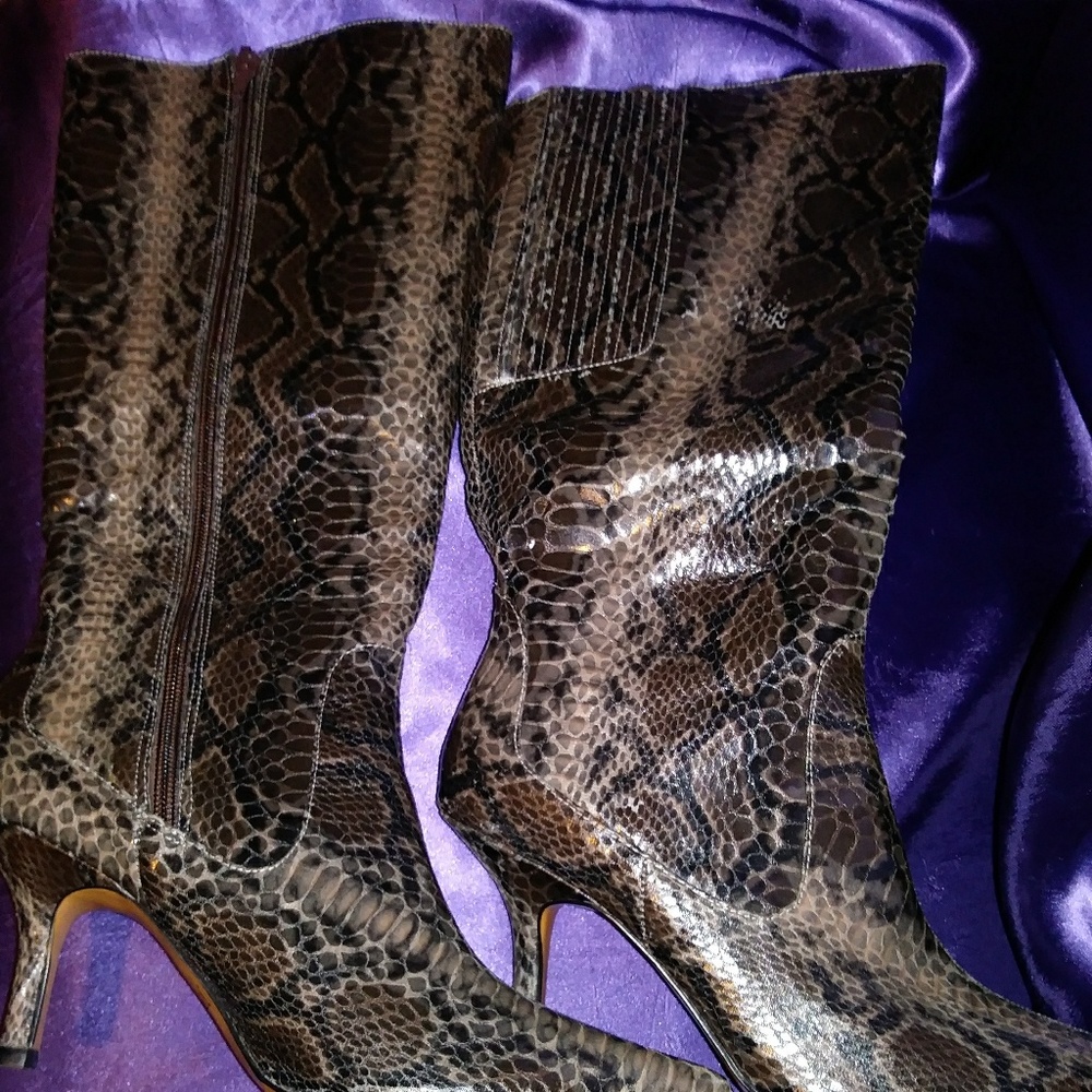 snakeskin boots